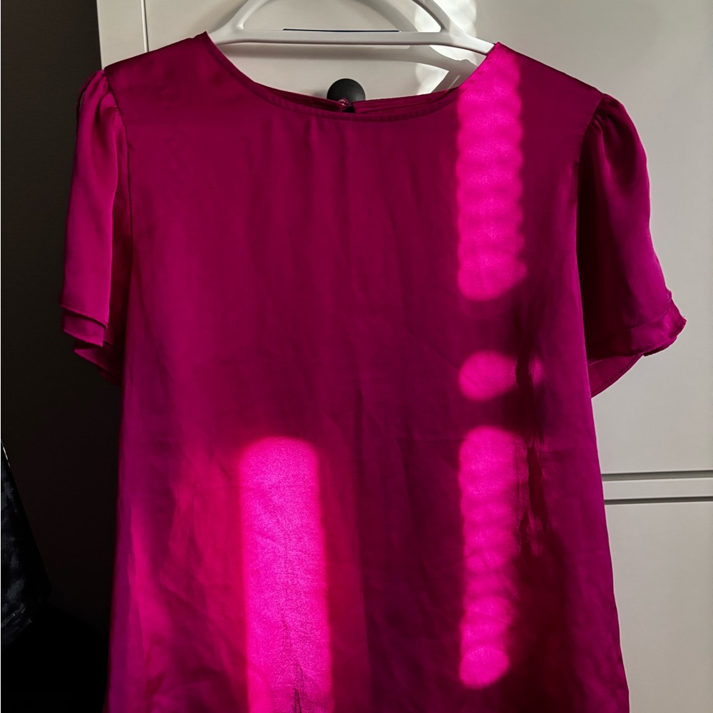 Source Unknown Fuchsia Blouse